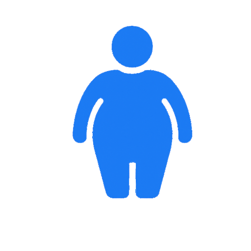 Blue icon of a pregnant person holding their belly with the letter M in the background representing maternity care; the tone is caring and supportive
